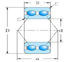 52,53 series Double row Angular Contact Ball Bearings